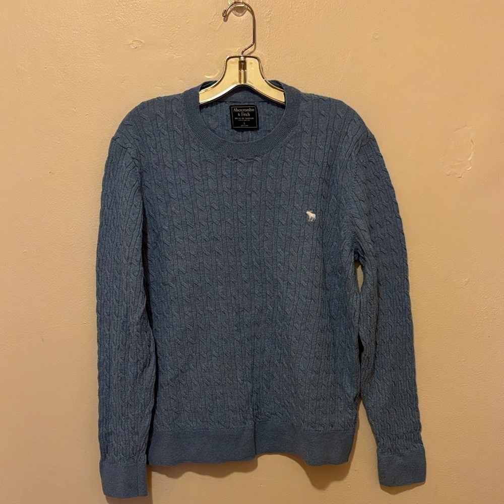 Abercrombie & Fitch Blue Crewneck Sweater